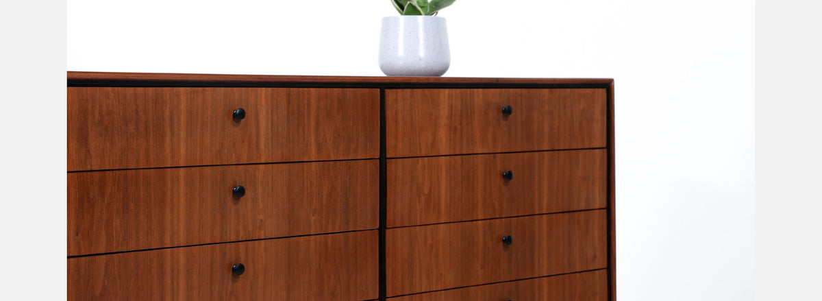 Jack Cartwright 12-Drawer Walnut Dresser for Founders Co.