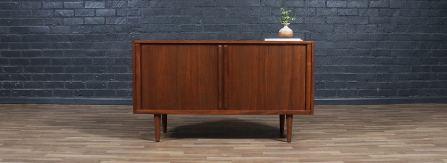 Nils Jonsson "Atle" Tambour-Door Credenza w/ Exposed Dovetail Joinery