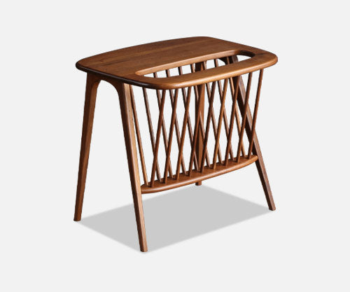Arthur Umanoff Spindle Side Table w/ Magazine Shelf