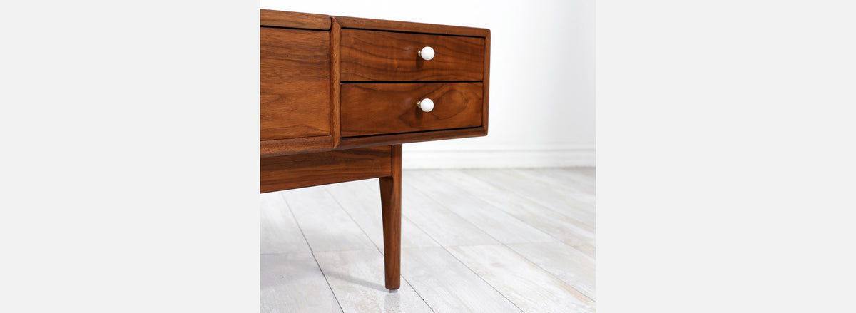Kipp Stewart & Stewart MacDougall "Declaration" Walnut Coffee Table for Drexel