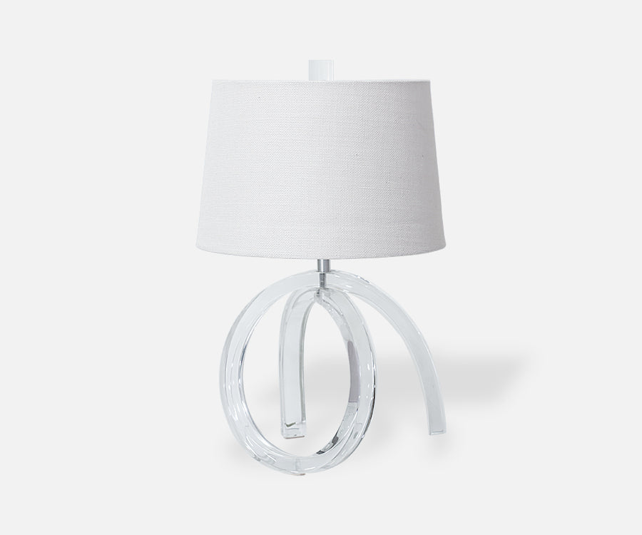 Dorothy Thorpe Lucite “Pretzel” Table Lamp