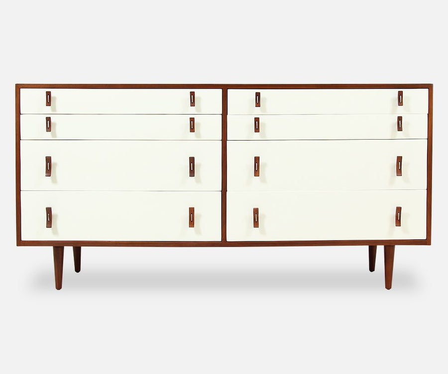 Stanley Young Two-Tone Lacquered & Walnut Dresser for Glenn of California 