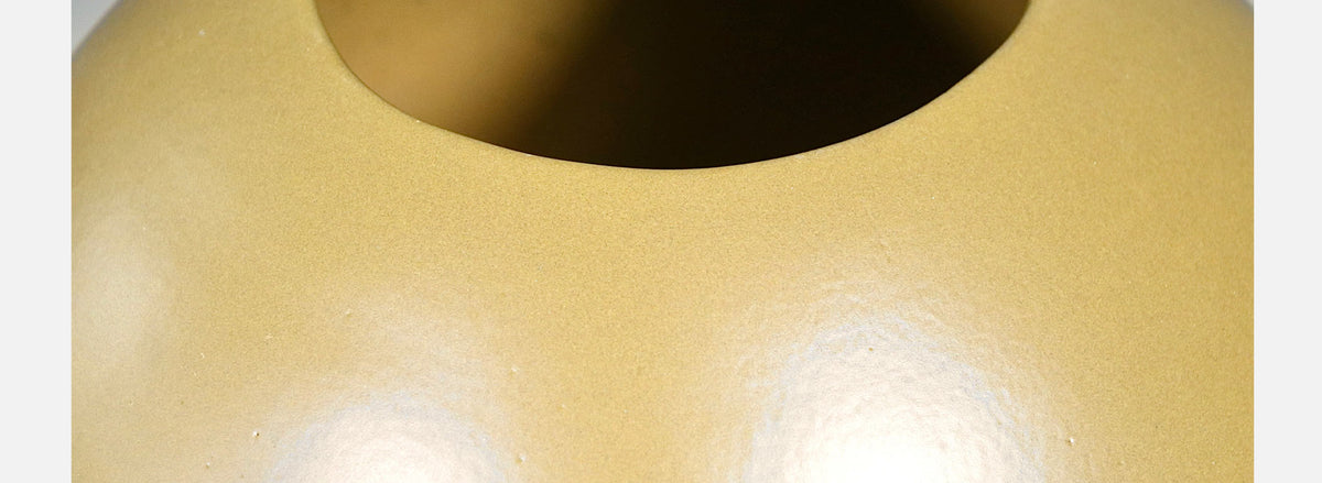 Marilyn Kay Austin Olive Green Sphere Planter for Architectural Pottery