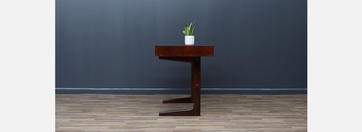 Danish Cantilever Floating Rosewood Desk by Georg Petersens