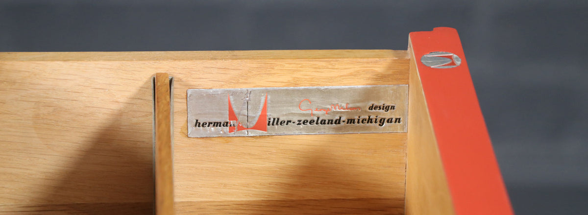 George Nelson Multi-Color Lacquered Highboy Dresser for Herman Miller