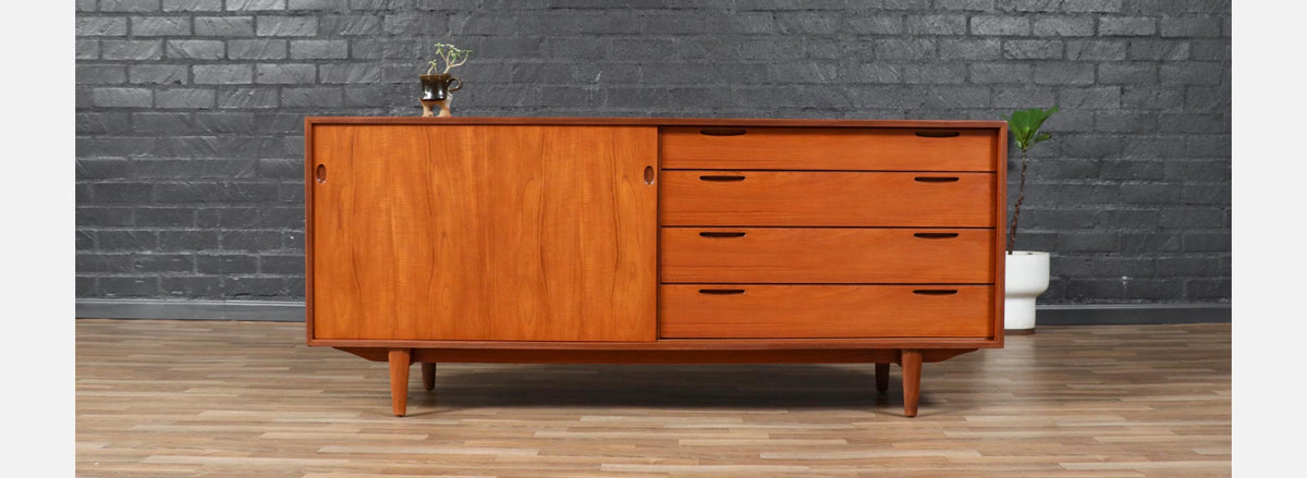Ib Kofod-Larsen "Jutland" Teak Credenza for Brande Møbelfabrik