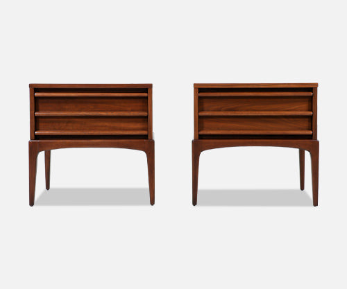 Lane "Rhythm" Walnut Night Stands