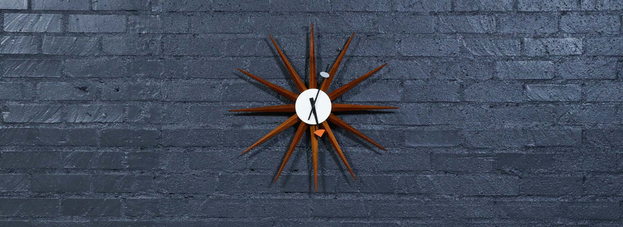 Vintage George Nelson Model-2202 Sunburst Clock for Howard Miller