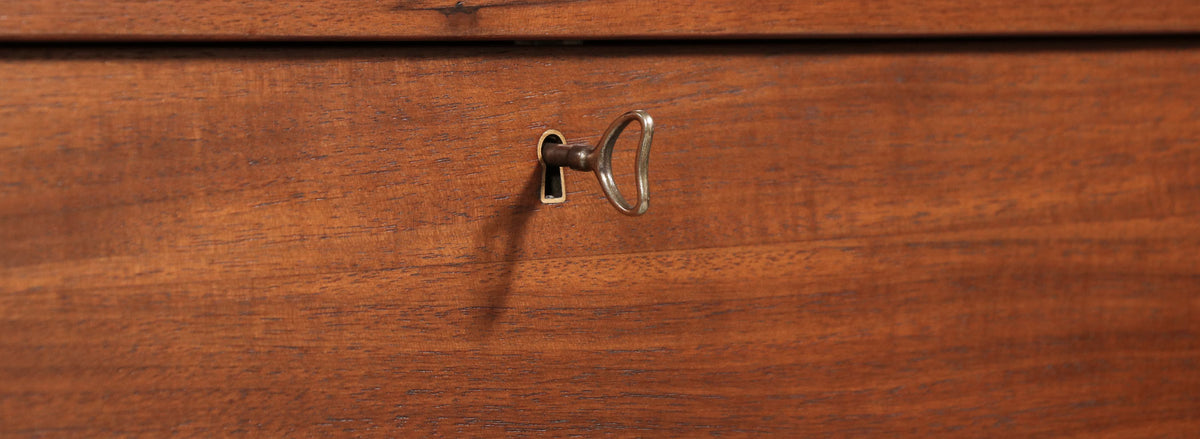 Yngve Ekström Walnut Drop-Leaf Writing Desk for Dux