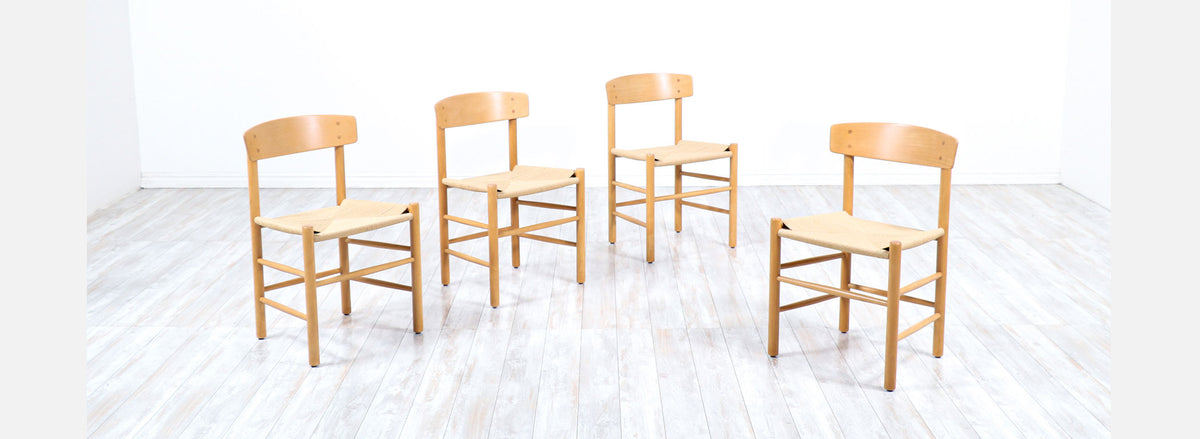 Børge Mogensen "FolkeStole" J-39 Dining Chairs for FDB Møbler 