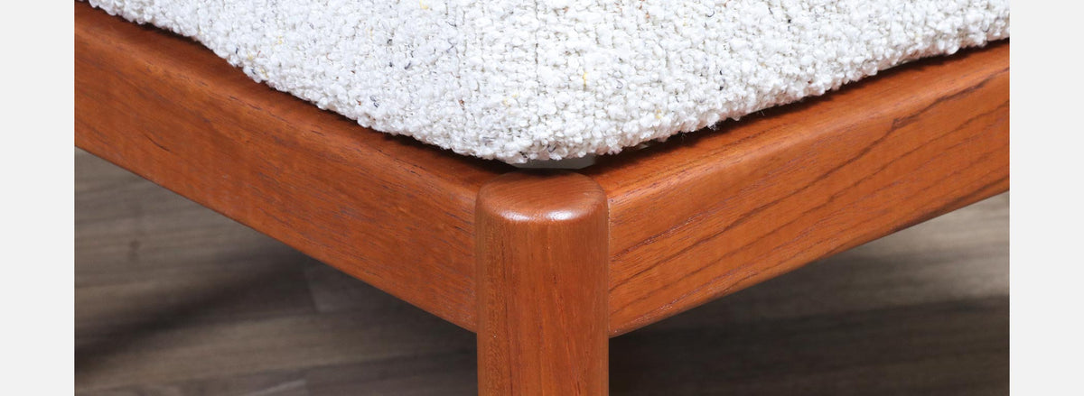 Swedish Modern Teak Stool by Folke Ohlsson for Dux