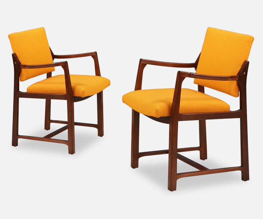 Edward J. Wormley Easy Lounge Chairs for Dunbar