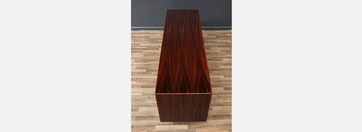 Danish Modern Tambour-Door Rosewood Credenza by Bernhard Pedersen