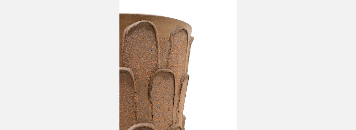 David Cressey "Leaf" Pattern Studio Stoneware Planter for Architectural Pottery