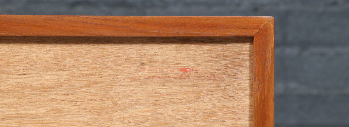 Danish Modern Tambour-Door Teak Dresser by Danflex Systems