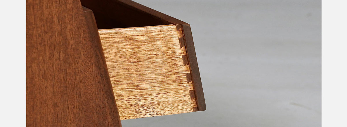 Californian Modern Night Stand w/ Bookcase by John Keal for Brown Saltman