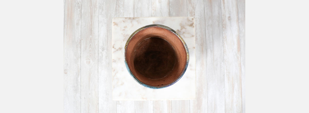 David Cressey Pro Artisan Flame Glaze Stoneware Vase