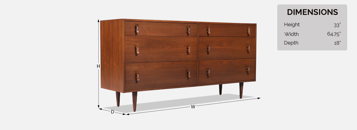 Californian Modernist Dresser by Stanley Young for Glenn of CA