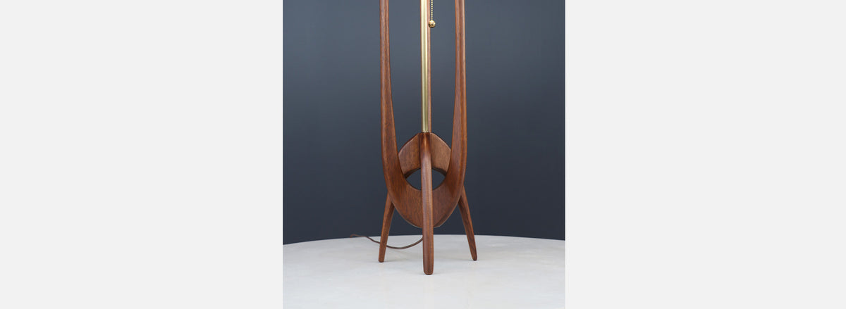 John Keal Sculptural Trident Table Lamp for Modeline of California
