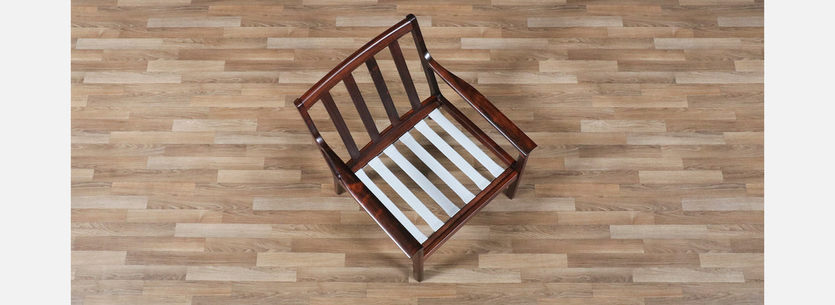 Fredrik Kayser Model-395 Rosewood Lounge Chair for Vatne Møbler