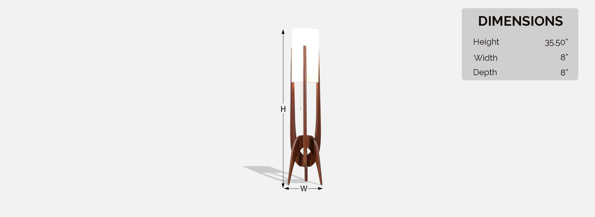 California Modernist Sculpted Table Lamp by Modeline of CA 