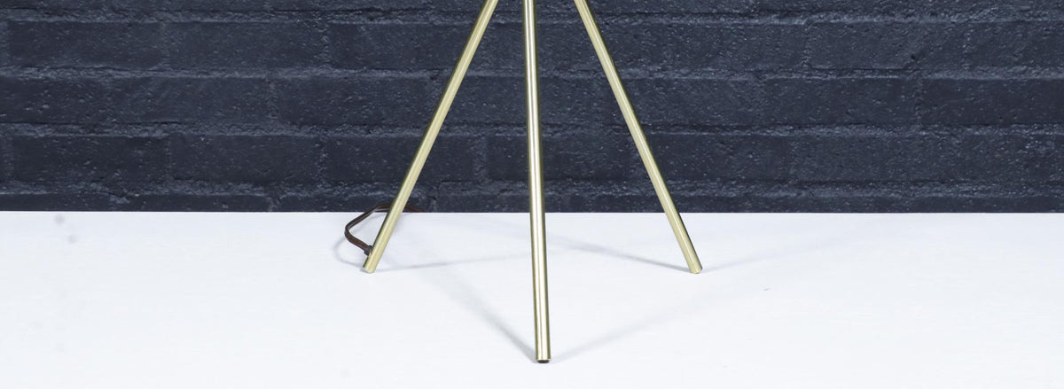 Gerald Thurston Tripod Brass Table Lamp for Lightolier