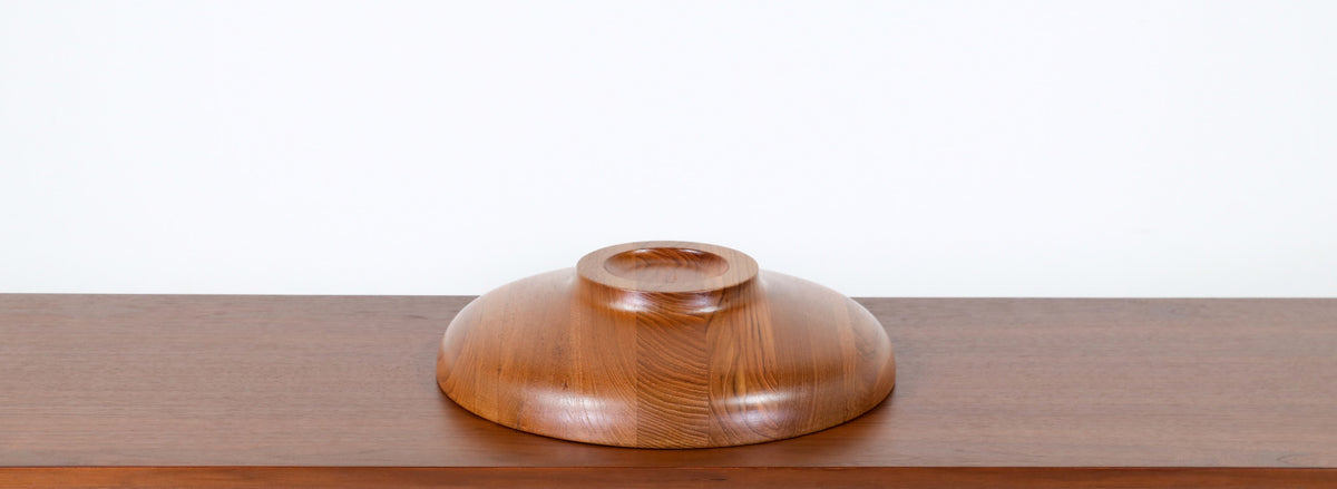 Henning Koppel Large Teak Bowl for Georg Jensen 
