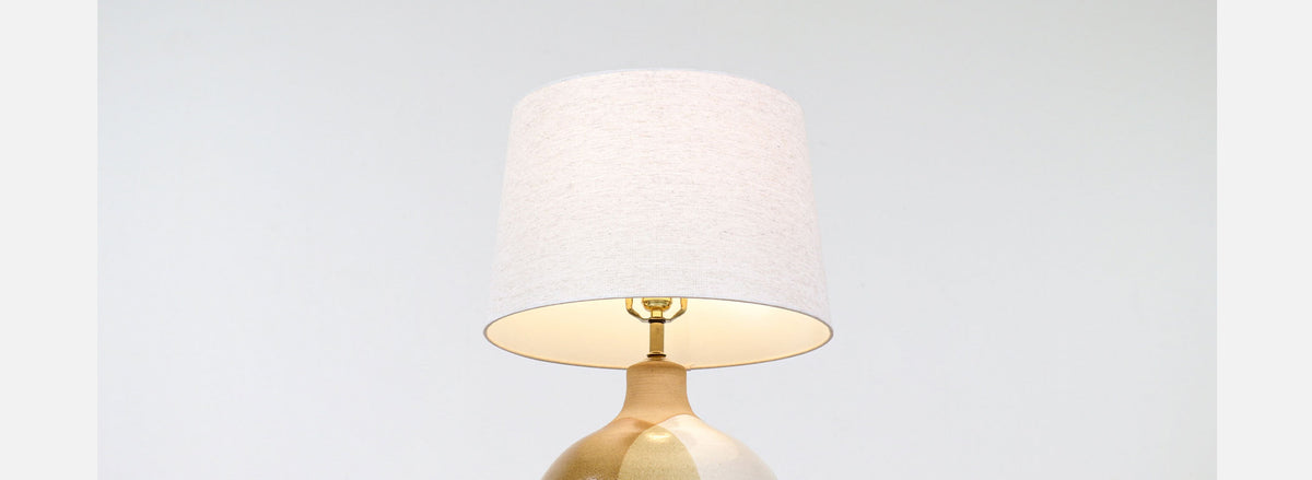 Mid-Century Modern Glazed Ceramic Table Lamp