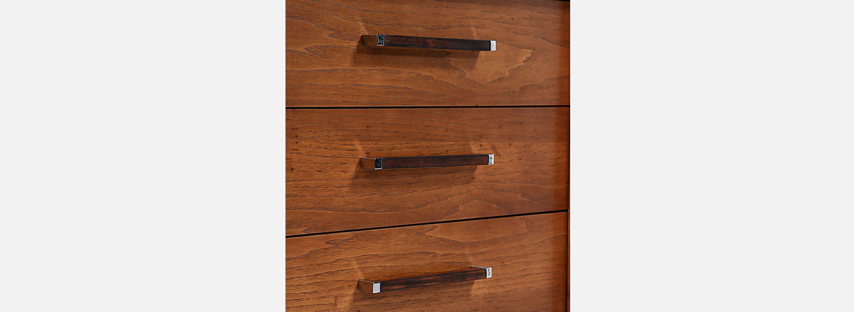 Mid-Century Modern Dresser with Chrome Pulls by Lane