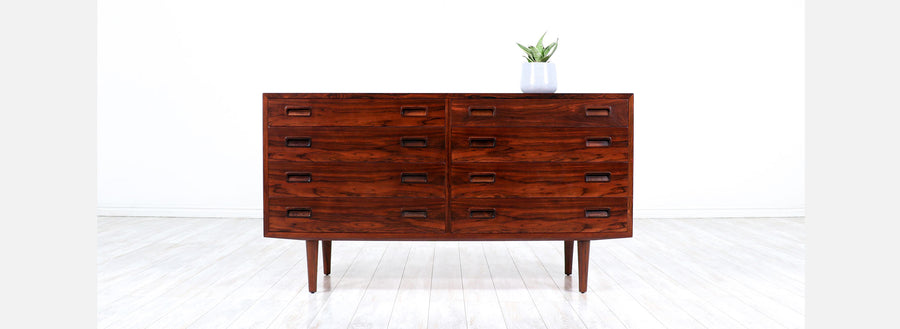 Danish Modern Rosewood Dresser by Carlo Jensen for Hundevad & Co. 