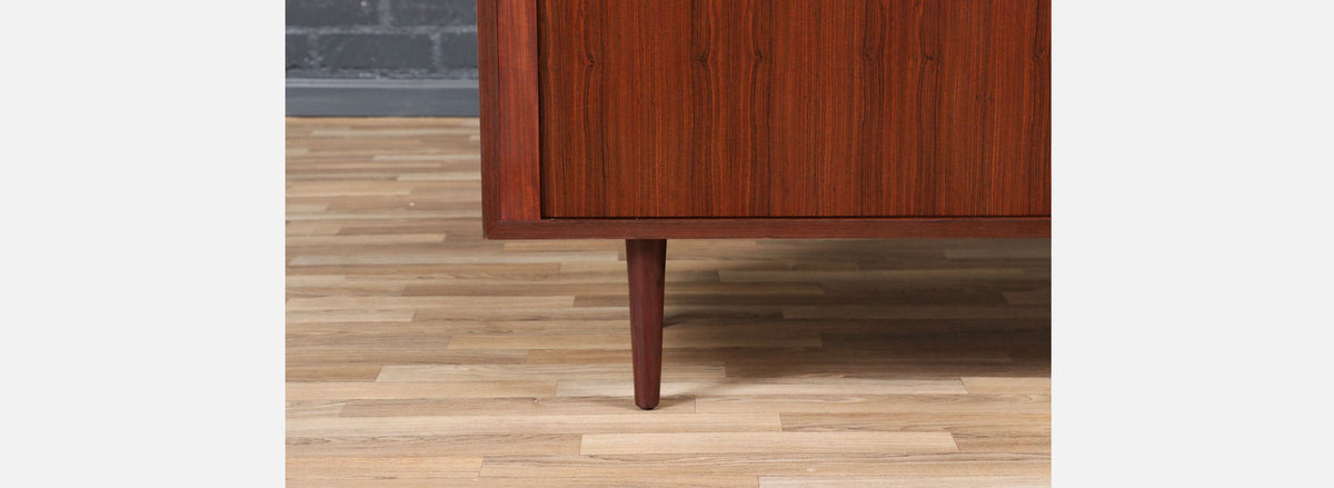 Carlo Jensen Tambour-Door Rosewood Credenza for Hundevad 