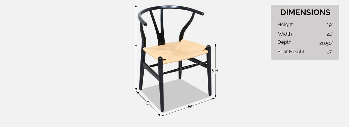 Hans J. Wegner "Wishbone" Ebonized Arm Chairs for Carl Hansen & Søn 