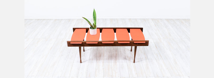 Mid-Century Modern Two-Tone Lacquered Coffee Table