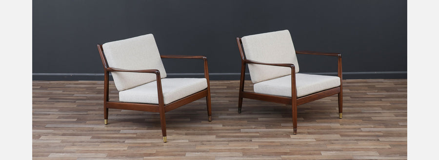 Scandinavian Modern Lounge Chairs by Folke Ohlsson for Dux