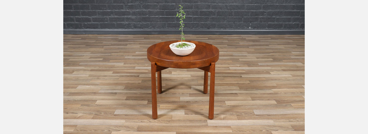 Mid-Century Swedish Modern Reversible Tray Top Side Table by Dux