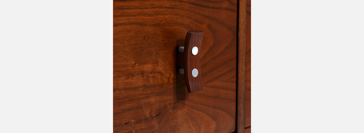 California Modern 6-Drawer Walnut Dresser by Stanley Young