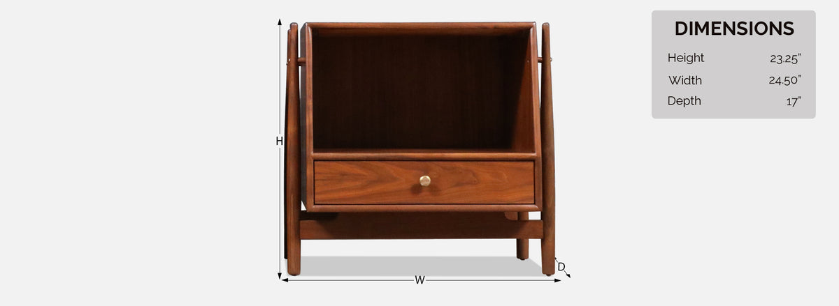 Kipp Stewart "Declaration" Walnut Floating Nightstands by Drexel