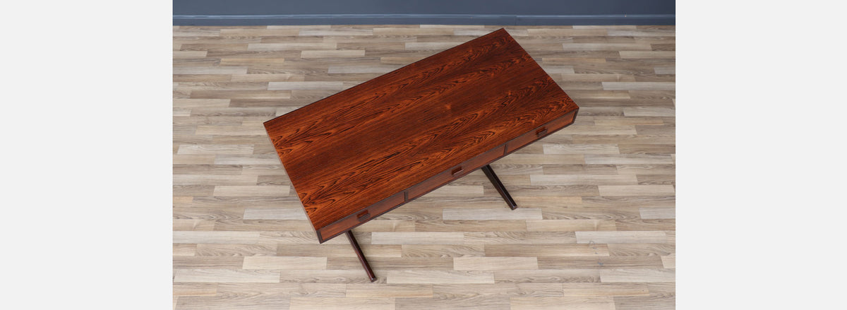 Danish Cantilever Floating Rosewood Desk by Georg Petersens