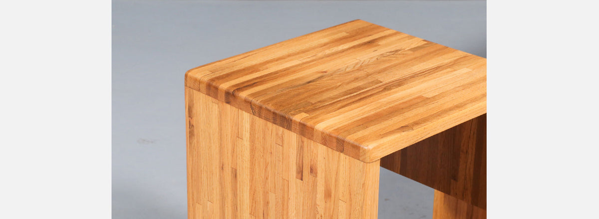 Mid-Century Modern Modular Oak Bookshelf Credenza 