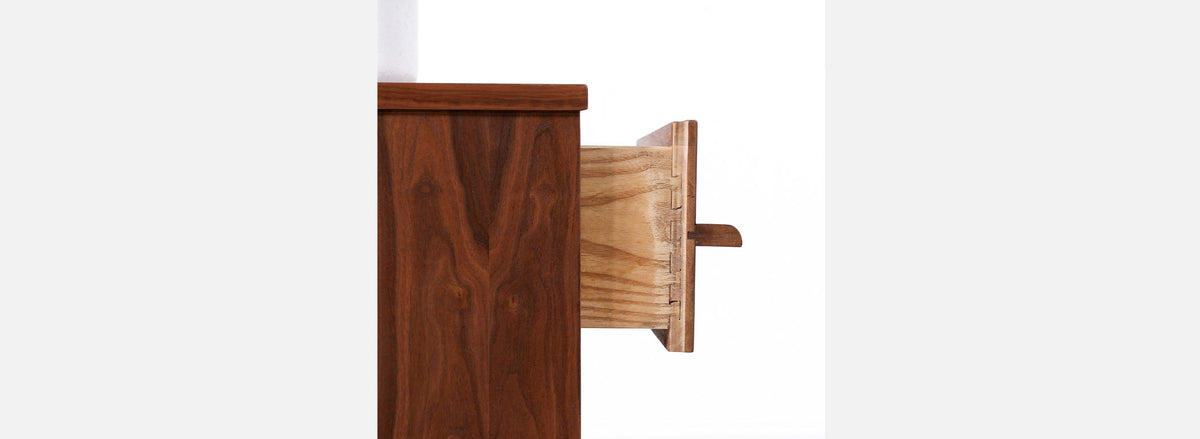 Mid-Century Modern Curved-Front Night Stands by Young Furniture