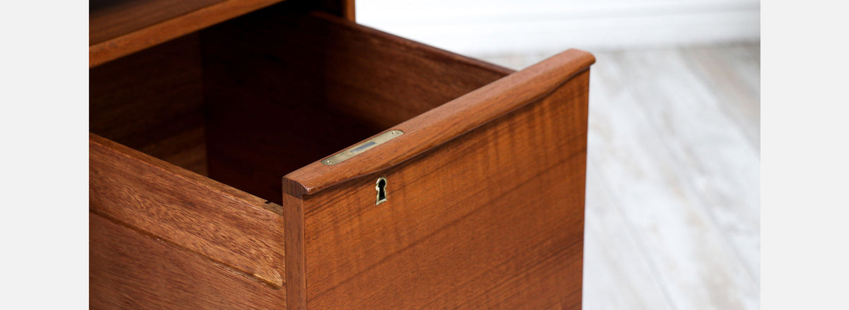 Danish Modern Executive Desk with Floating-Top by Peter Lovig Nielsen