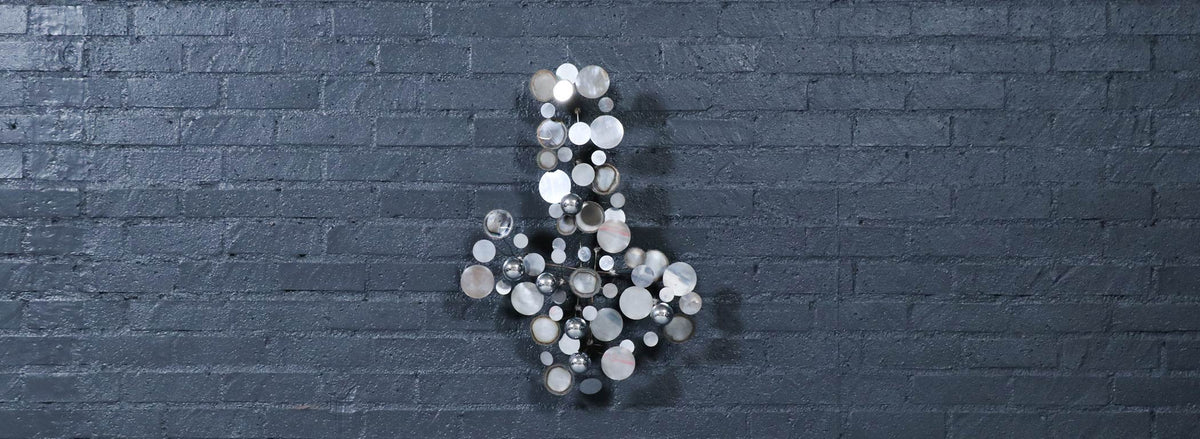 Californian Modernist "Raindrop" Chrome Sculpture by Curtis Jere
