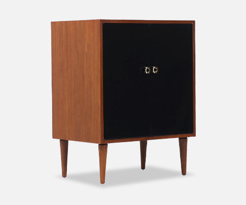 Greta M. Grossman Two-Tone Lacquered & Walnut Cabinet for Glenn of California