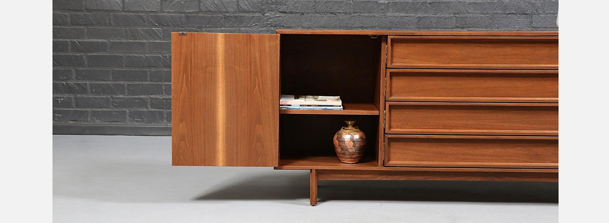 Californian Modern Credenza by John Keal for Brown Saltman