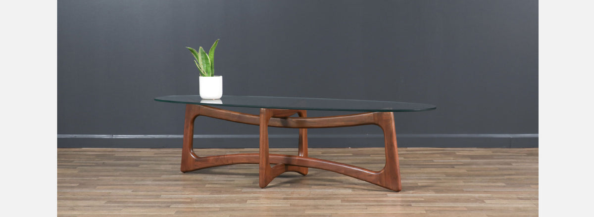 Adrian Pearsall 2454-TGO Sculpted Walnut Coffee Table 