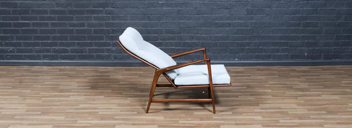 Mid-Century Reclining Lounge Chair by Ib Kofod-Larsen for Selig
