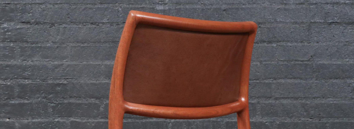 Niels Moller Model-80 Teak & Cognac Leather Chair