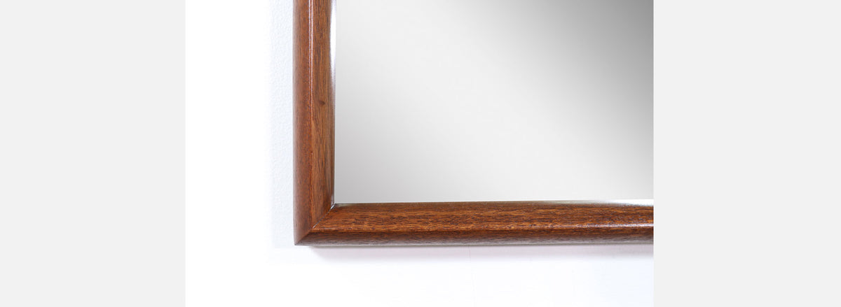 John Keal Wall-Hanging Sculpted Mirror for Brown Saltman