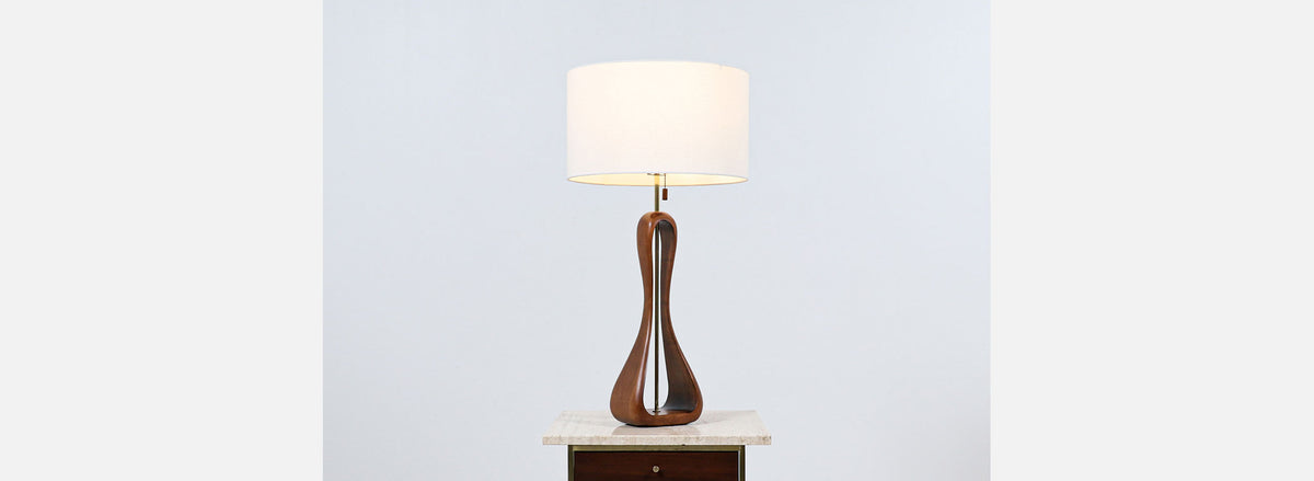California Modern Sculpted Free-Form Table Lamp by Modeline of CA