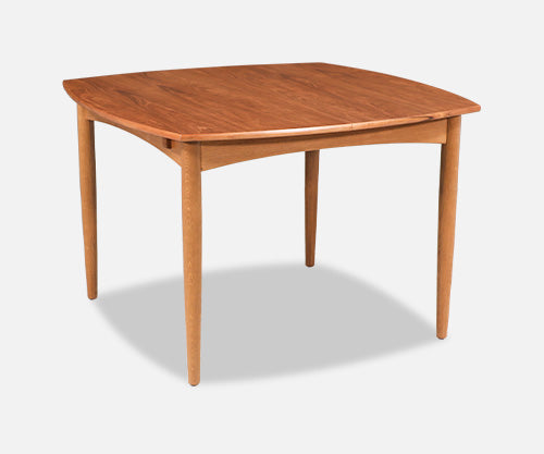 Danish Modern Teak & Oak Butterfly Leaf Dining Table